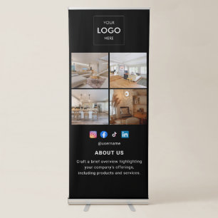 Business Social Media Photo Retractable Banner