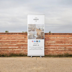 Business Social Media Photo Retractable Banner
