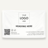 Business Social Media QR Code  Advertising White