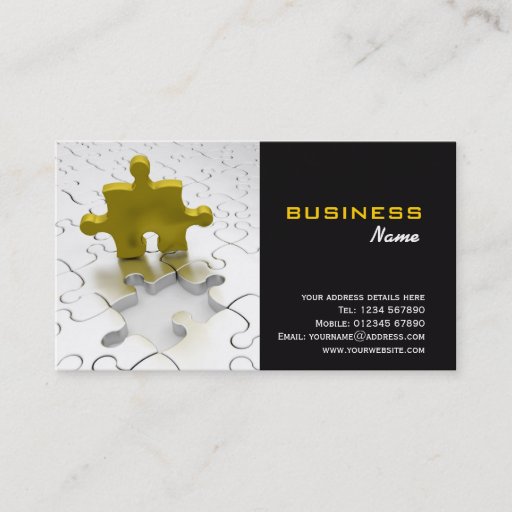 Customizable Business Solutions Business Card