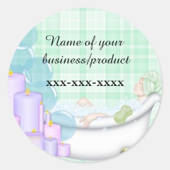 Business Spa Sticker by CHICLOUNGE at Zazzle