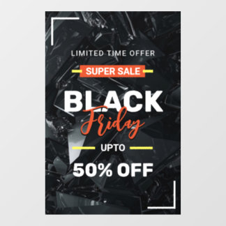 Business Store Window Black Friday Sale Window Cling