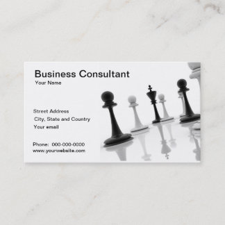 Business strategy consultant business card