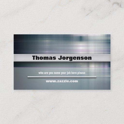 Customizable business style business card
