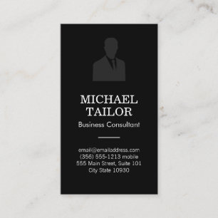 Business Suit Icon Business Card