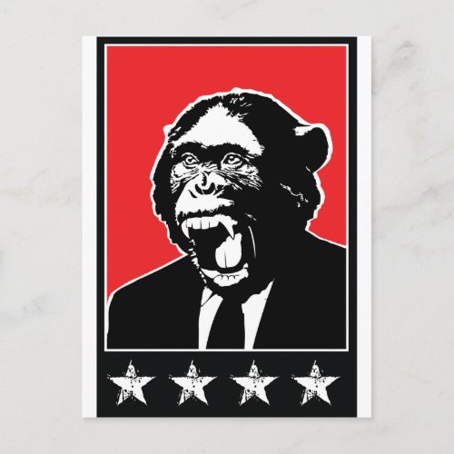 Business Suite Chimpanzee Postcard