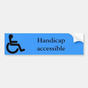 Business Supplies Handicap Sticker by Churchsupplies at Zazzle