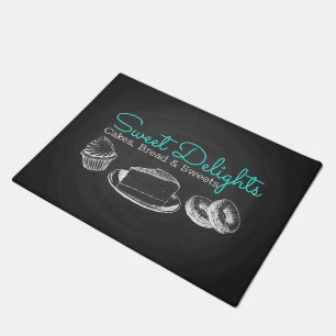 Business Sweet Bakery Chalkboard Doormat