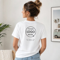Business T-Shirt | Custom Logo Back Staff Shirts