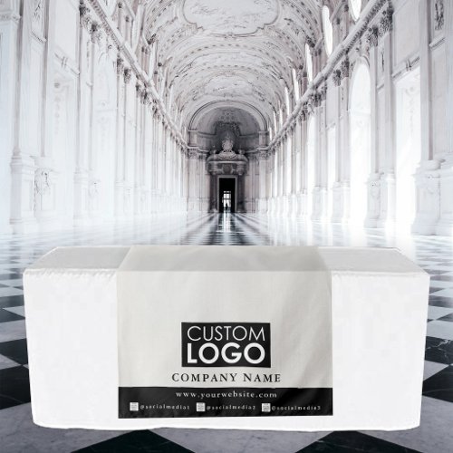 Business Table Runner Banner Linen Logo Display Tapestry