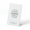 Business Tabletop Sign | White Logo Pedestal Sign