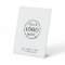 Business Tabletop Sign | White Logo Pedestal Sign
