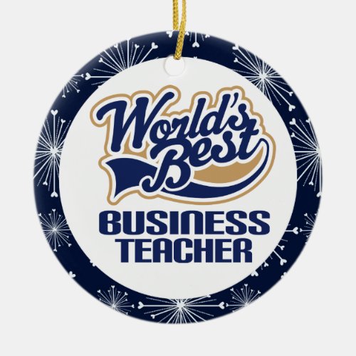 Business Teacher Gift Ornament