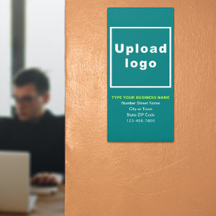 Business Teal Classic Portrait Door Sign