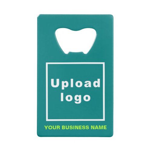 Business Teal Green Rectangle Bottle Opener