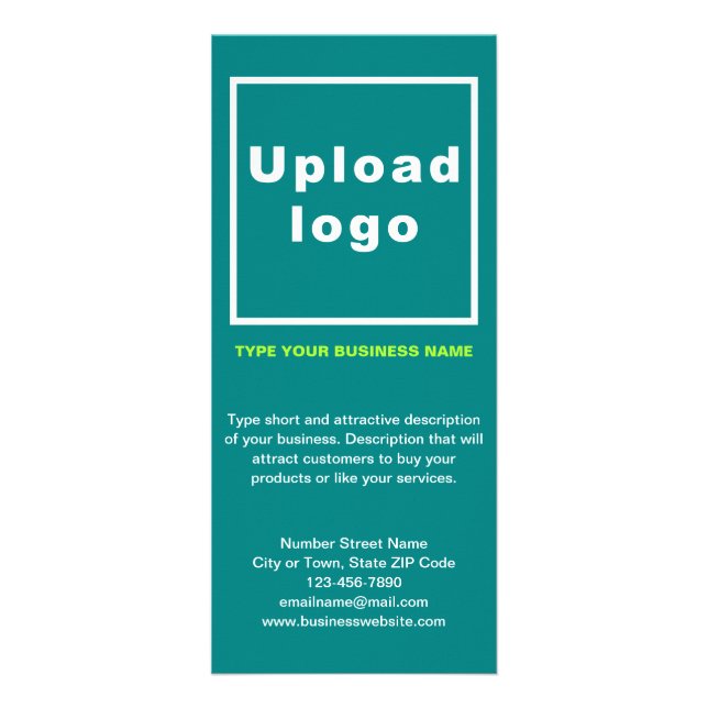 Business Teal Rack Card (Front)