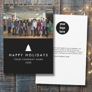 Business Team Photo Logo Photo Christmas Card