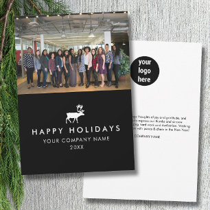 Business Team Photo Logo Photo Christmas Card