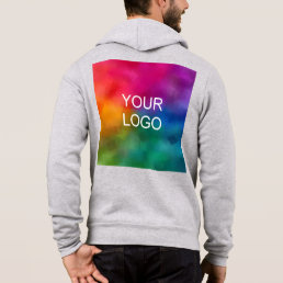 Business Template Athletic Heather Upload Add Logo Hoodie