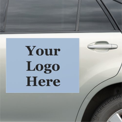 Business Template Baby Blue Your Logo Here Car Magnet