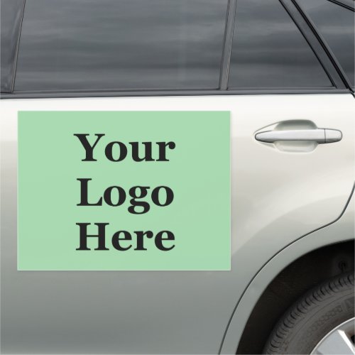 Business Template Mint Green Your Logo Here  Car Magnet