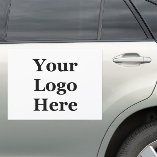 Business Template White Your Logo Here Car Magnet
