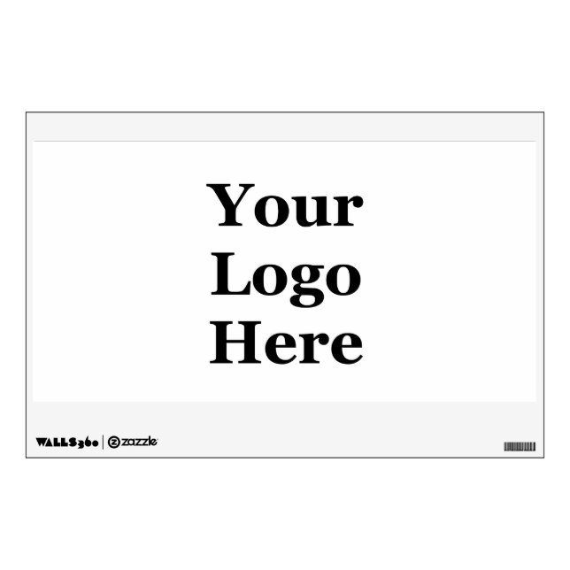 Business Template Your Logo Here Wall Decal (Front)