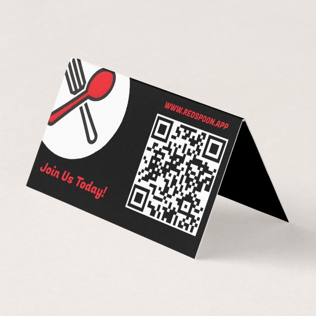 Business Tent Cards for Customers and Counters (Back)