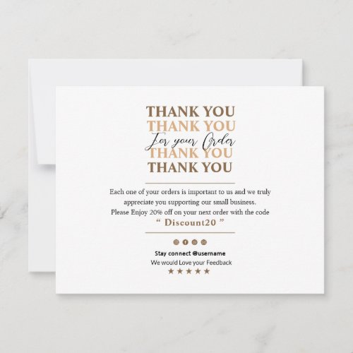 Business Thank You Card