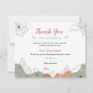 Business Thank You Card