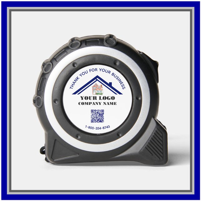 Business Thank You Custom Logo QR Code Tape Measure (Creator Uploaded)