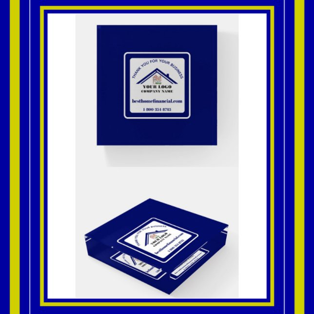 Business Thank You Custom Logo Website Phone Paperweight (Creator Uploaded)