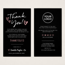 Business Thank You & Discount Code Card | Modern