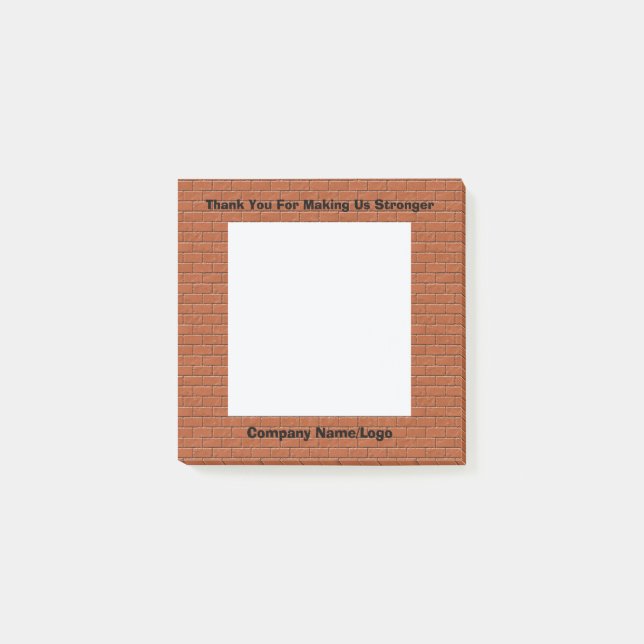 Business Thank You For Making Us Stronger Post-it Notes (Front)
