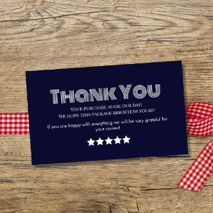 business thank you homemade business card green