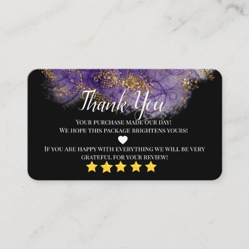 business thank you homemade gold heart business ca business card