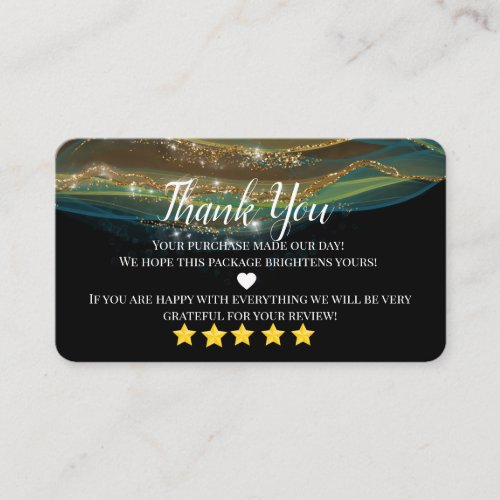 business thank you homemade gold heart business ca business card