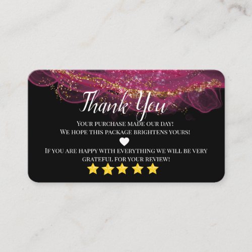 business thank you homemade gold heart business ca business card