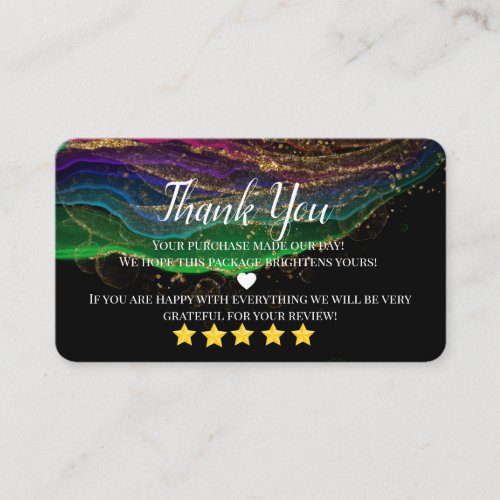 business thank you homemade gold heart business ca business card