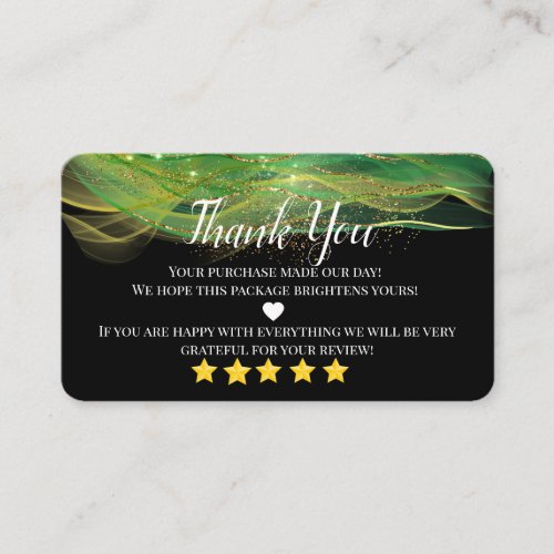 business thank you homemade gold heart business ca business card