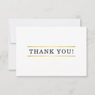 BUSINESS THANK YOU mondern minimal order insert