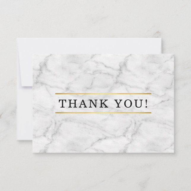 BUSINESS THANK YOU mondern minimal order insert (Front)