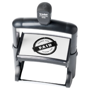 Business Thank You Professional Impressions Black  Self-inking Stamp