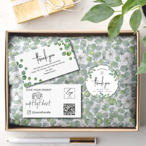 Business Thank You snap & Share Order Insert