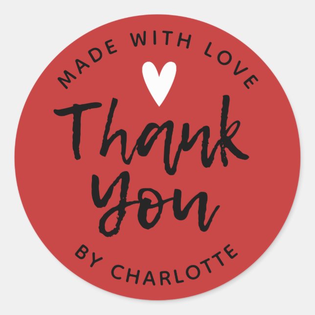 Business Thank You Sticker (Front)