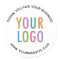 Business Thank You Stickers Custom Logo Round
