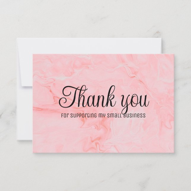 Business thank you with colorful background. card (Front)