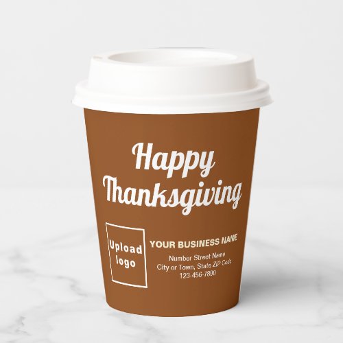 Business Thanksgiving Brown Paper Cup