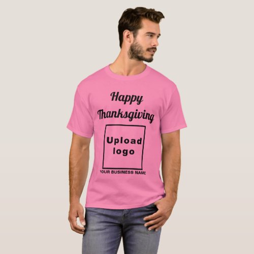 Business Thanksgiving Greeting on Pink T_Shirt