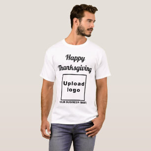Business Thanksgiving Greeting on White T-Shirt